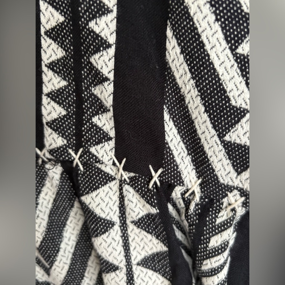 Maeve Monochrome Geometric Long Sleeve Dress - Picture 11 of 16